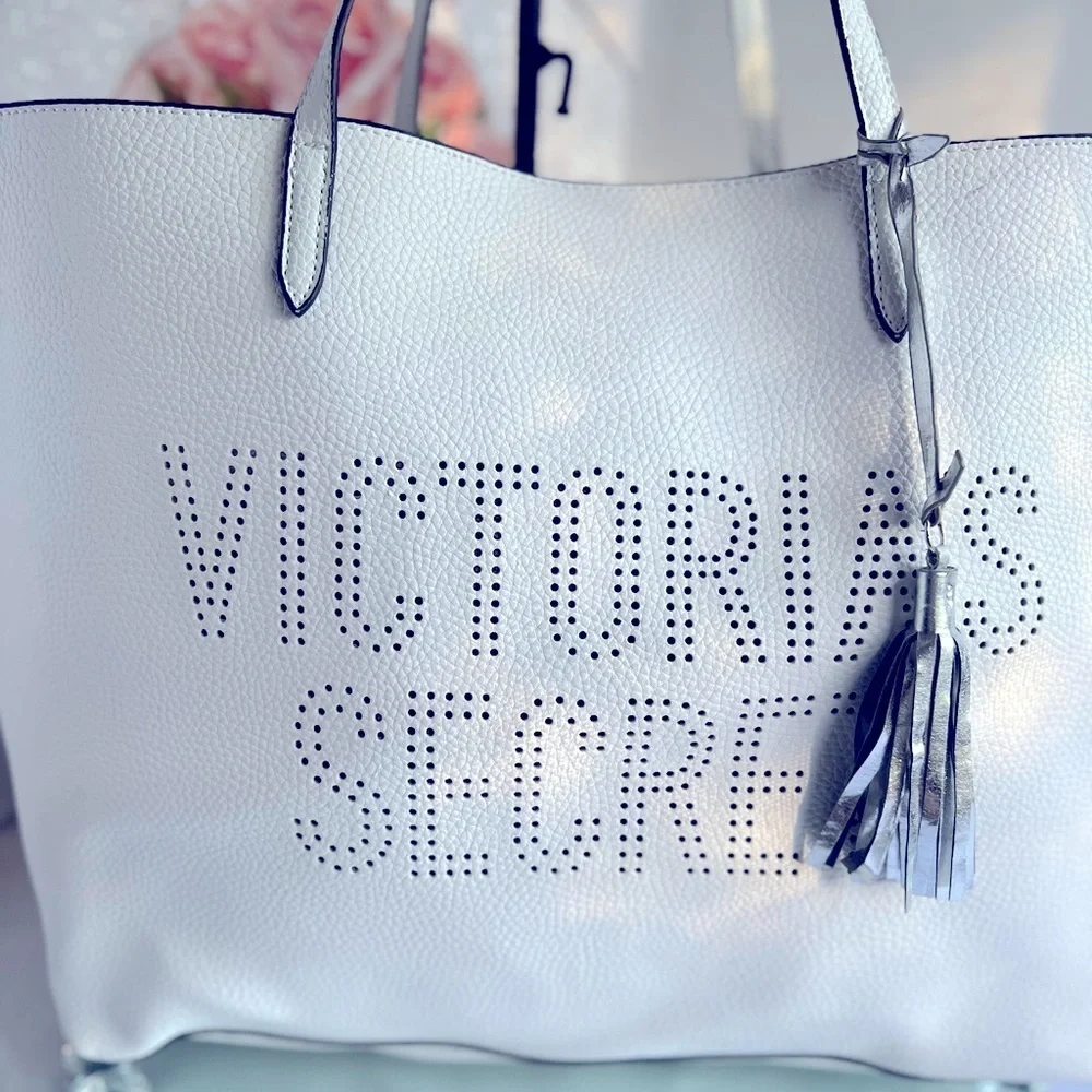 Victoria's Secret White Tote Bag 19X13